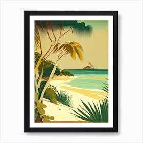 Bahamas Beach Rousseau Inspired Tropical Destination Art Print