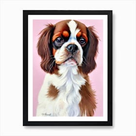 English Toy Spaniel Watercolour Dog Art Print