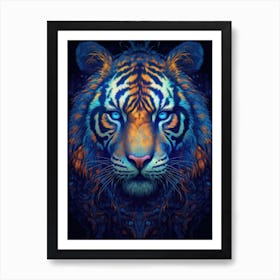 Neon Tiger Art Print