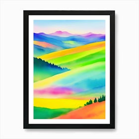 Colorful Landscape Painting 1 Art Print