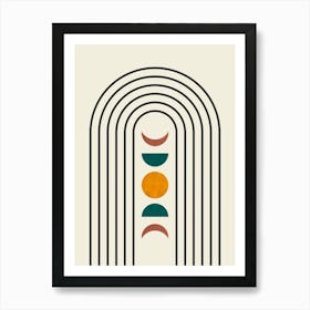 Lines and circles 11 Art Print