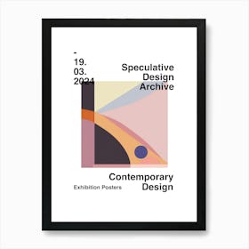 Speculative Design Archive Abstract Poster 12 Art Print