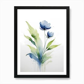 Watercolor Flowers 16 Art Print