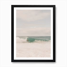 Pastel Surf Scenery Art Print