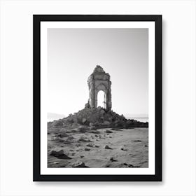 Sharm El Sheikh, Egypt, Black And White Photography 4 Art Print