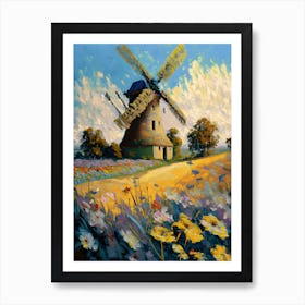 Old Mill Vincent Van Gogh Painting (10) Art Print