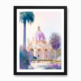 Balboa Park, 1, Usa Pastel Watercolour Póster