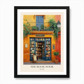 Seville Book Nook Bookshop 2 Poster Art Print