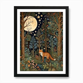 William Morris Fox In The Forest Art Print