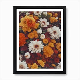 Autumn Flowers Art Print