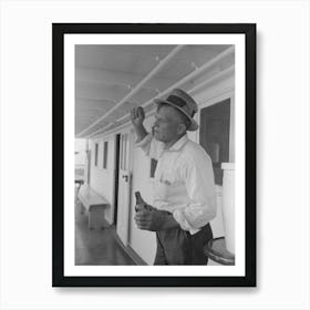 Oyster Fisherman Of Olga, Louisiana, Aboard El Rito, Captain Of This Boat Gives Free Beer To Fishermen On His Stops Art Print