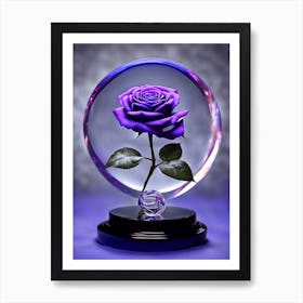 Purple Rose Art Print