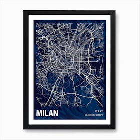 Milan Crocus Marble Map Art Print