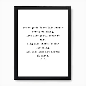 Dance Like Art Print