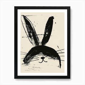 Rabbit Head Art Print