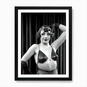 1920's Burlesque Dancer ~Reimagined 92 Art Print