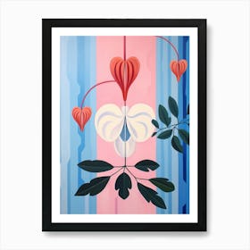 Bleeding Heart Dicentra 2 Hilma Af Klint Inspired Pastel Flower Painting Art Print