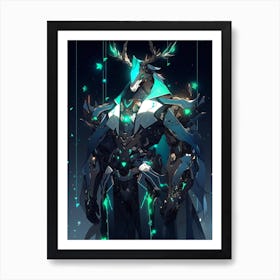 Deer Cybersuit Art Print