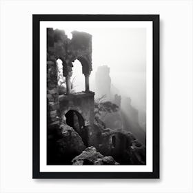 Ravello, Italy, Black And White Photography 1 Art Print