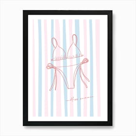 Endless Summer Bikini 1 Art Print