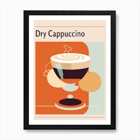 Dry Cappuccino Midcentury Modern Poster Art Print