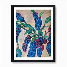 Mulberry 2 Classic Fruit Art Print