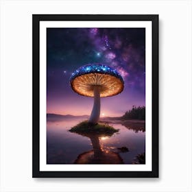 Mushroom In The Water Art Print