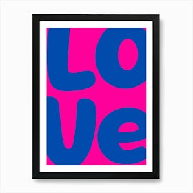 Love Blue Art Print