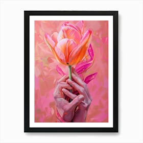 Pink Tulip Poster