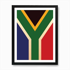 Flag Of South Africa 3 Art Print