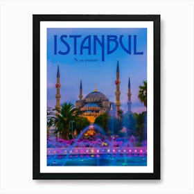 Istanbul - The Blue Mosque Art Print