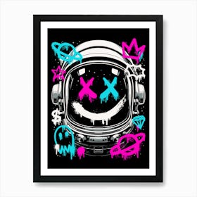 Urban Astronaut Graffiti Art Print