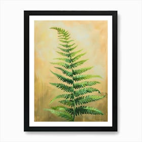 Japanese Tassel Fern Painting 4 Art Print