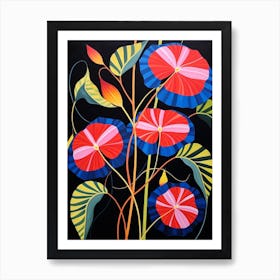 Morning Glory 3 Hilma Af Klint Inspired Flower Illustration Art Print