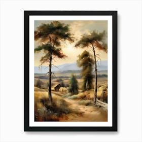 Landscape With Trees 4 Art Print