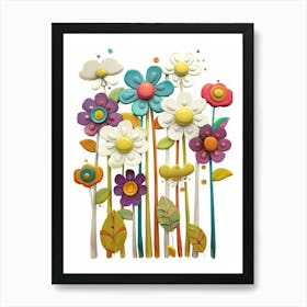 Flower Wall Art 1 Art Print