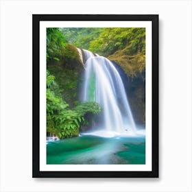 Iligan City Waterfalls, Philippines Realistic Photograph (1) Art Print