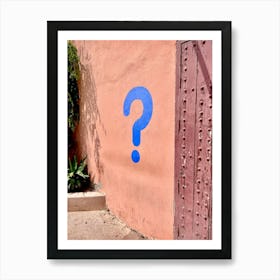 Question Mark Art Print