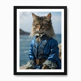 Cat In Costume 3 Art Print