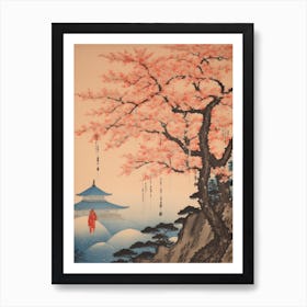 Koya San Japan Vintage Travel Art 2 Art Print