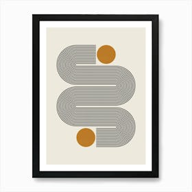 Geometry with lines 1 Art Print