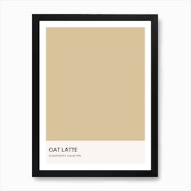 Oat Latte Colour Block Poster Art Print