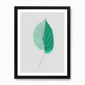 Mint Leaf Abstract 5 Art Print