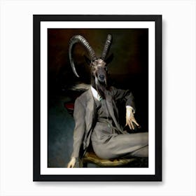 Flexible Kenneth The Capricorn Pet Portraits Art Print