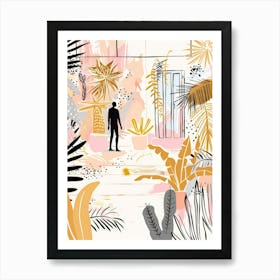 Man In A Garden Art Print