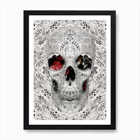 Lace Skull Art Print