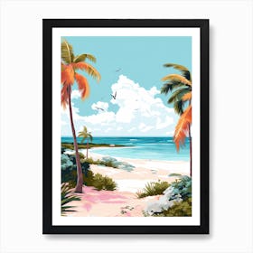 Eagle Beach, Aruba, Matisse And Rousseau Style 1 Art Print