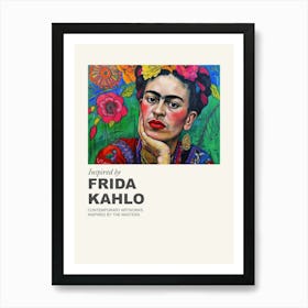 Museum Poster Inspired By Frida Kahlo 3 Art Print