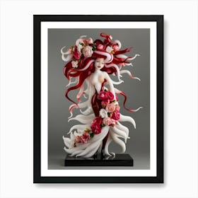 Octopus Woman Art Print