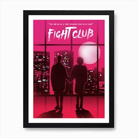 Marla And Tyler Fight Club Art Print